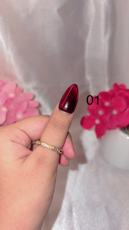Solid Cateye Nails