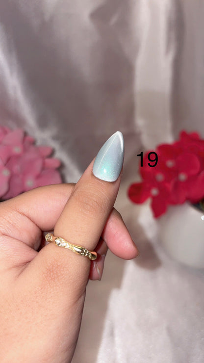 Solid Cateye Nails