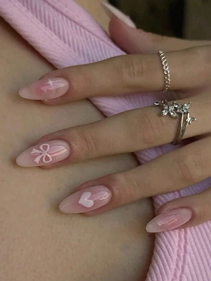 Pink Aura Nails