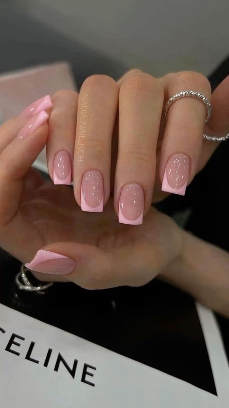 Pink French Nails