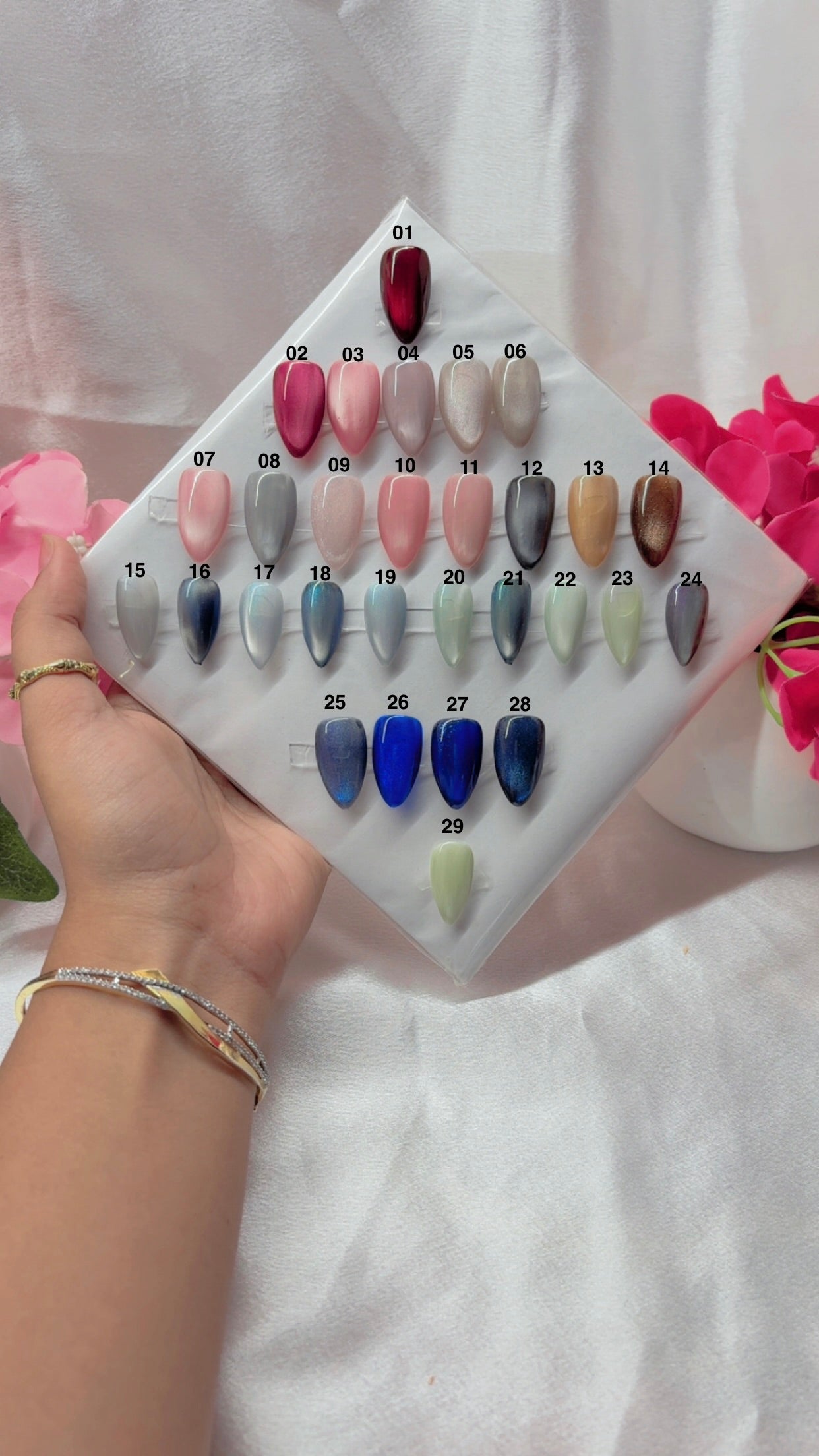 Solid Cateye Nails
