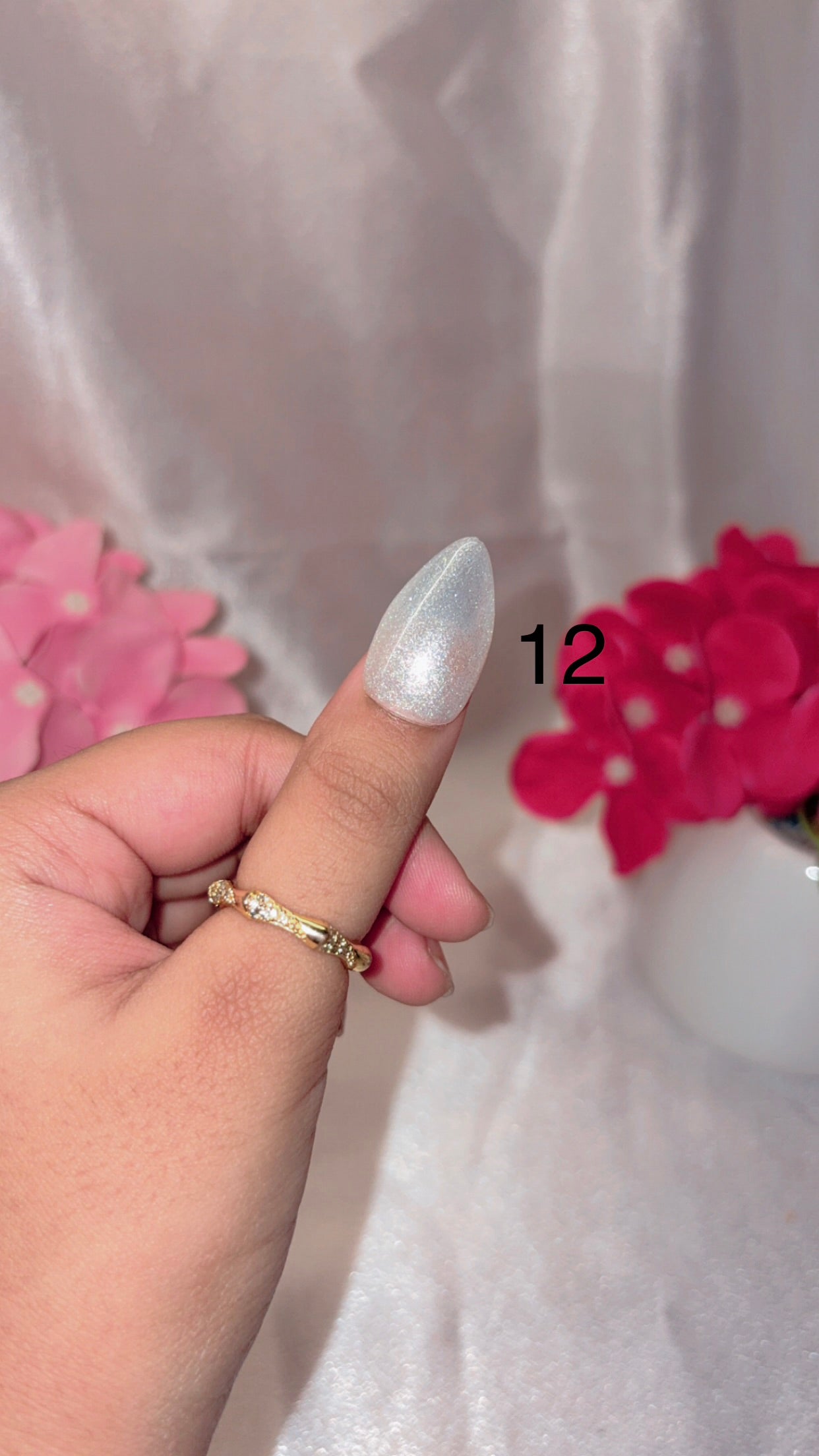 Solid Glitter Nails