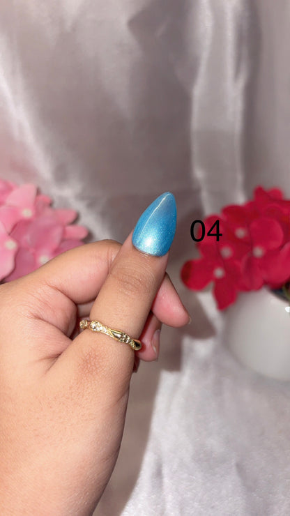 Solid Glitter Nails