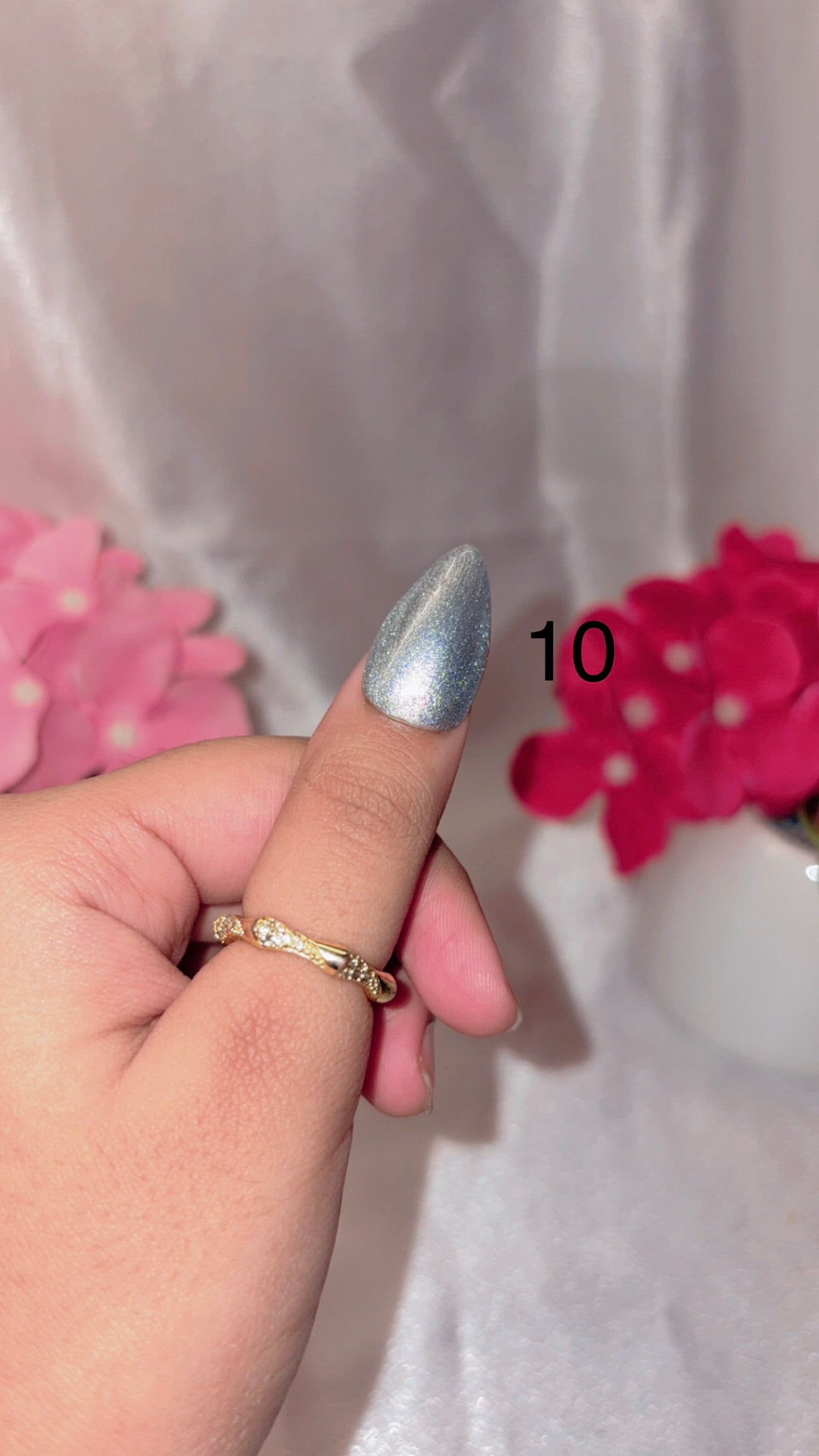 Solid Glitter Nails