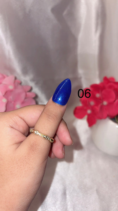 Solid Glitter Nails