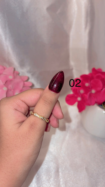 Solid Glitter Nails