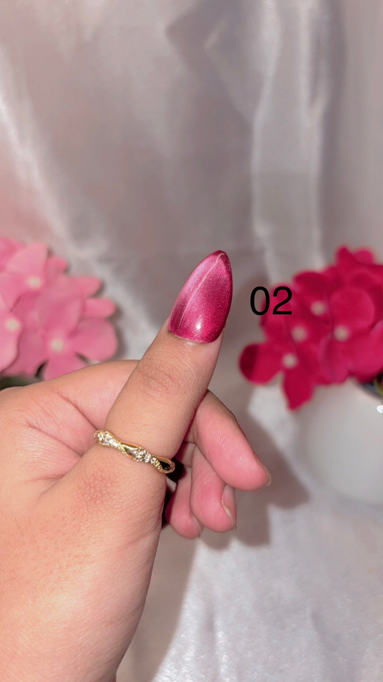 Solid Cateye Nails