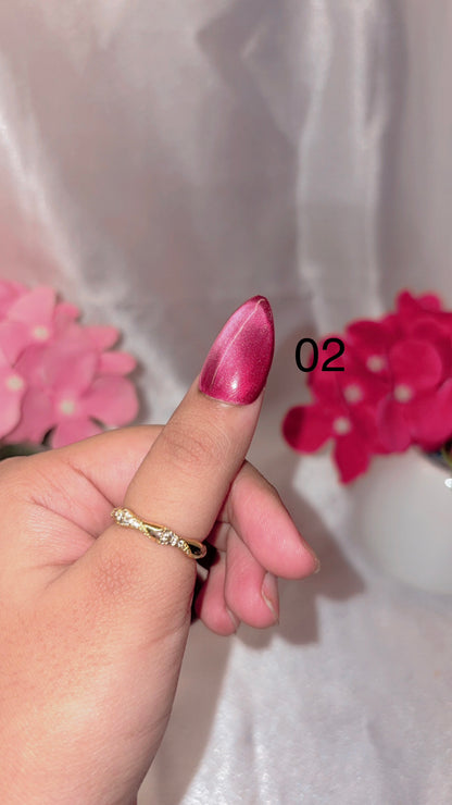 Solid Cateye Nails