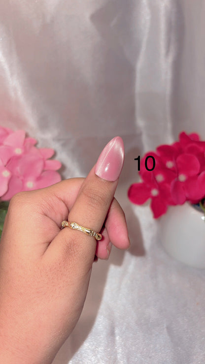 Solid Cateye Nails