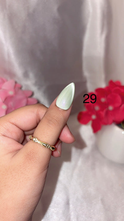 Solid Cateye Nails