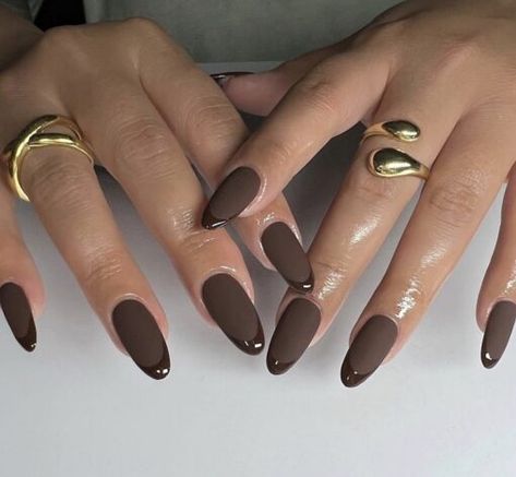 Deep Browny Nails
