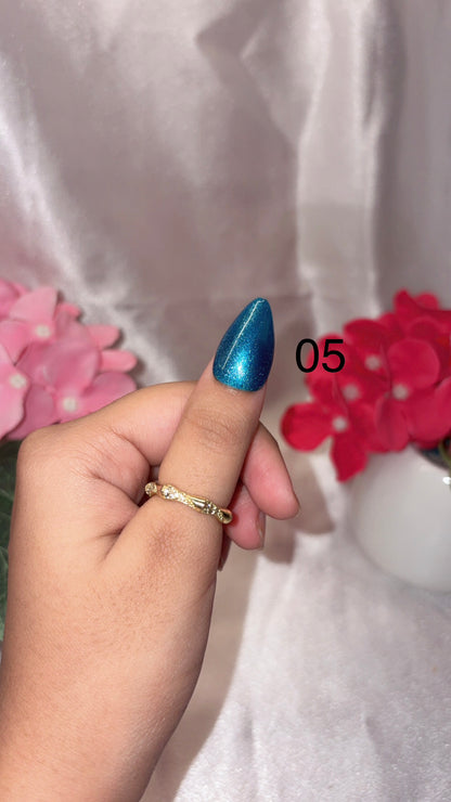 Solid Glitter Nails