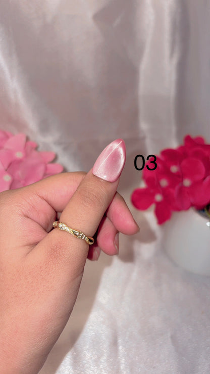 Solid Cateye Nails