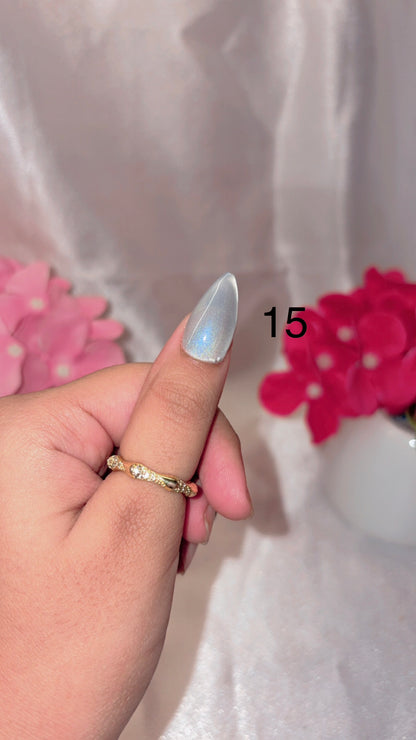 Solid Cateye Nails