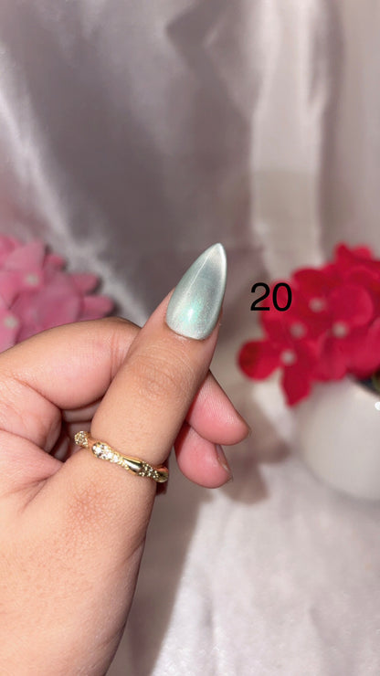 Solid Cateye Nails