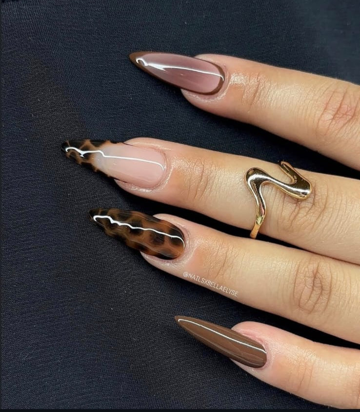 Brown Lepo Nails