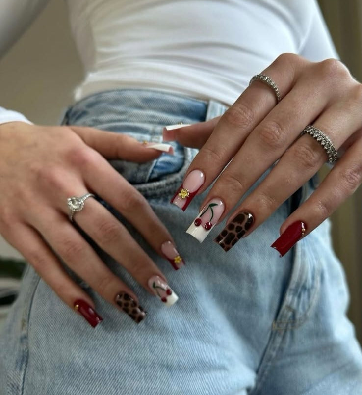 Trendy Cherry Nails