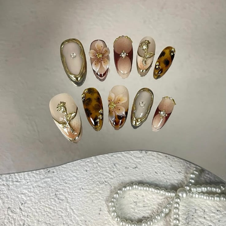 Wild Flower 3-D Nails