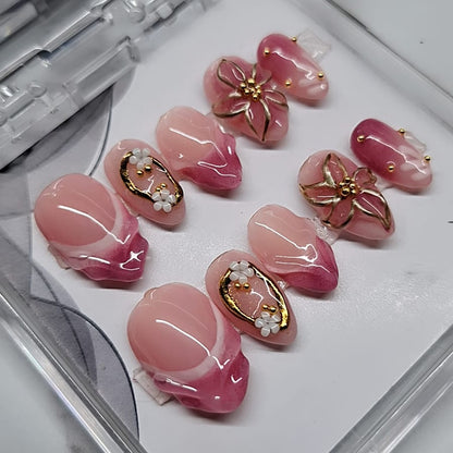 Nudy Pinky 3-D Nails