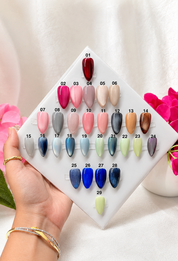Solid Cateye Nails