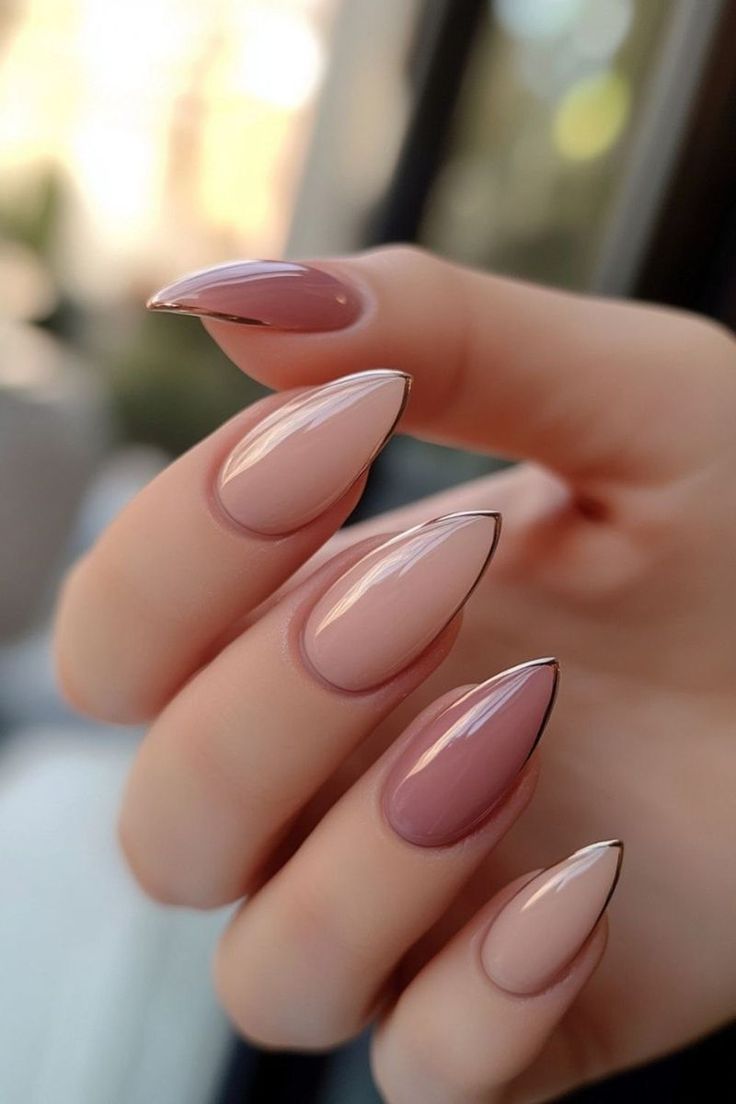 Nude+French Nails