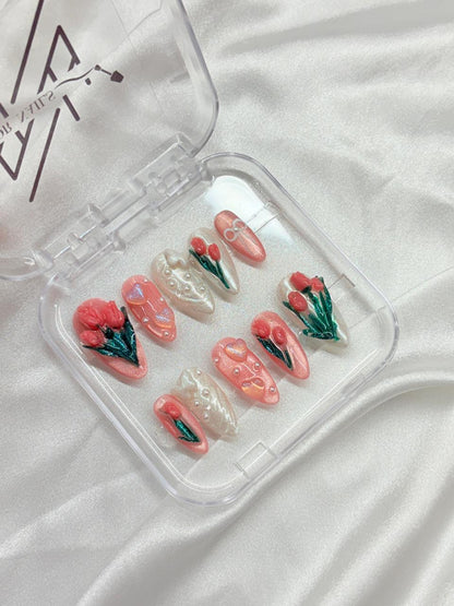 Exclusive 3-D Tulip  Nails Nior Nails