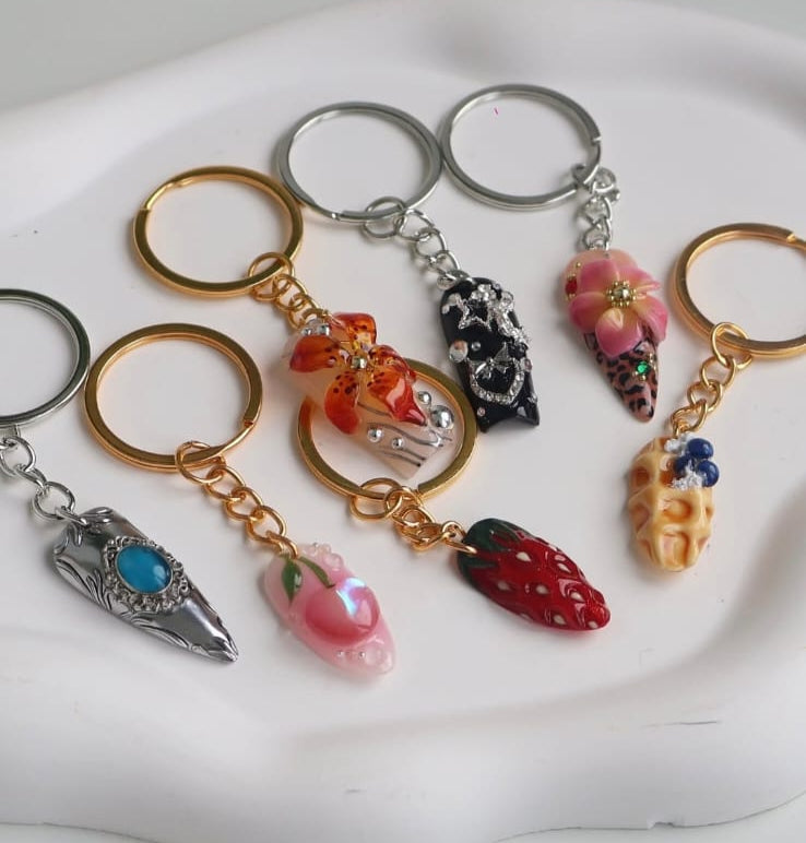 Exclusive Single NAIL KEYCHAIN