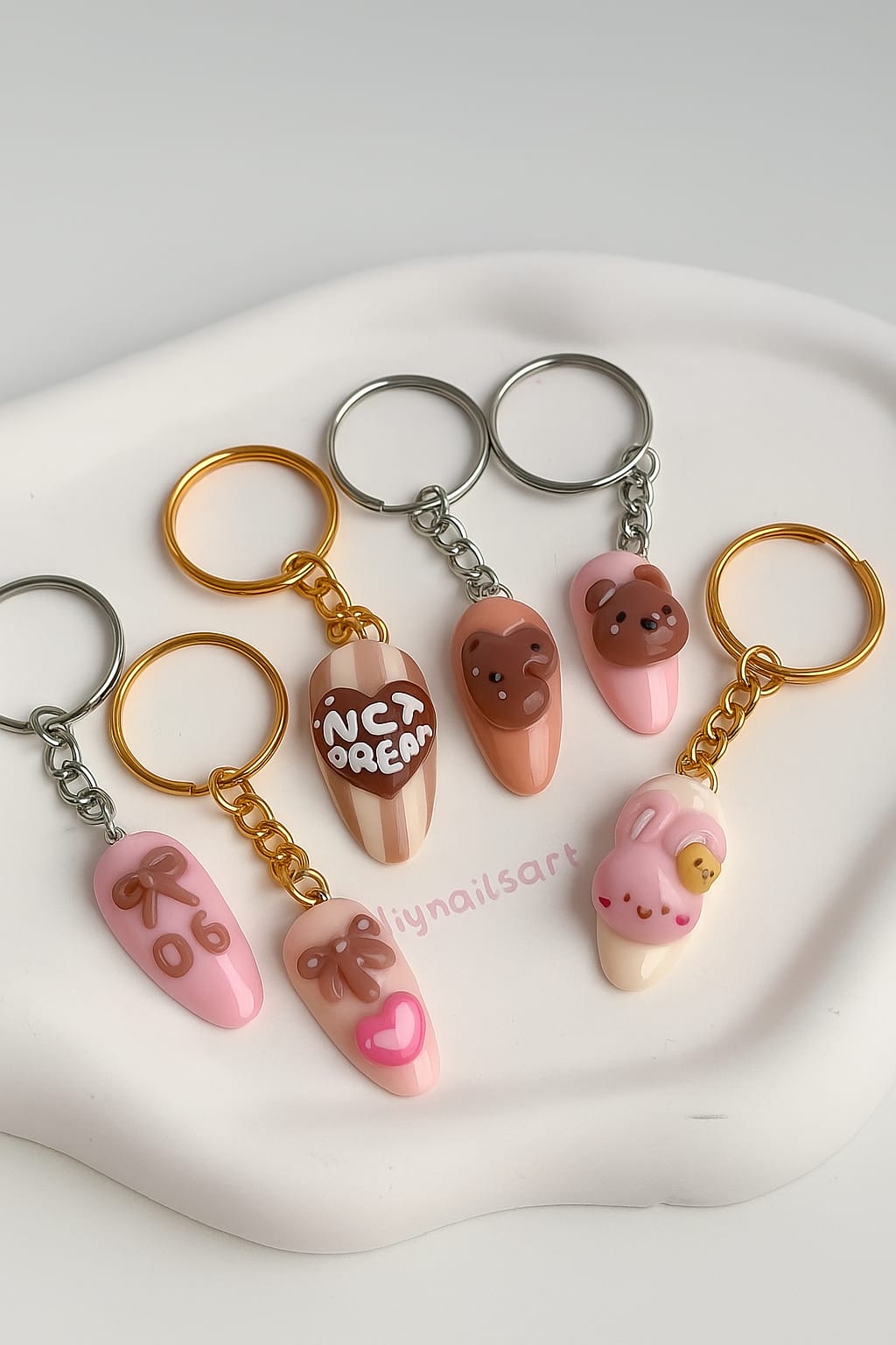 Exclusive Single NAIL KEYCHAIN