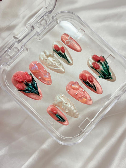 Exclusive 3-D Tulip  Nails Nior Nails