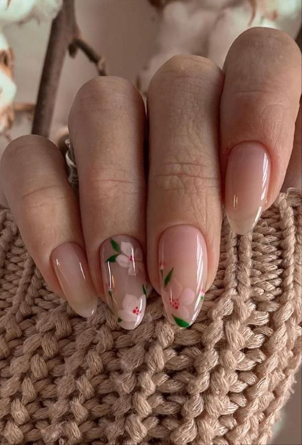 Flowery Nails