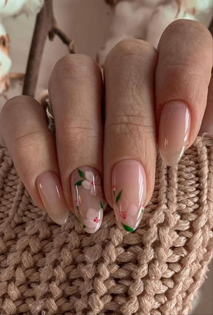 Flowery Nails