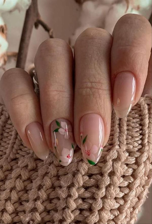 Flowery Nails