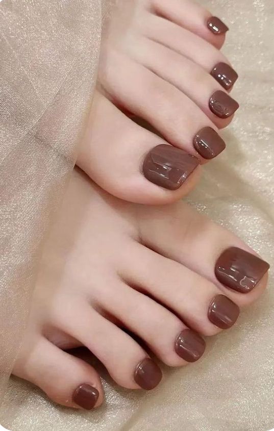 Brown Toe Nails Nior Nails