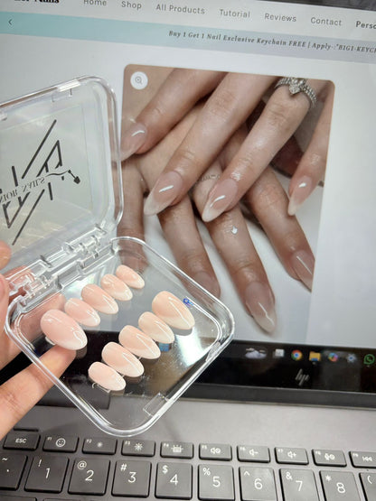 Jelly Nude French Nails