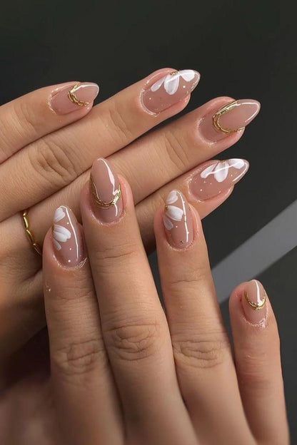Minimal flower Nails Nior Nails