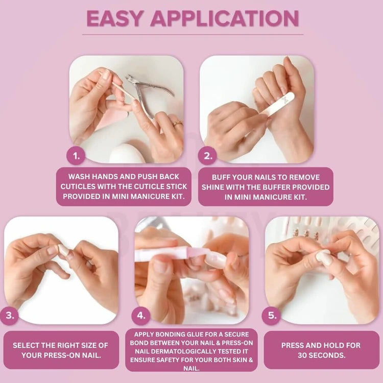 3D brown flower Nails